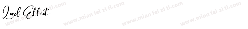 Lord Elliot字体转换